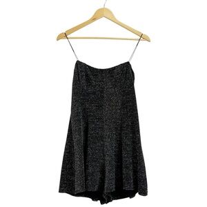 Urban Outfitters Black Glitter Jumpsuit